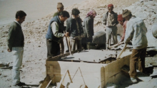 Initial days of construction at Hanle.