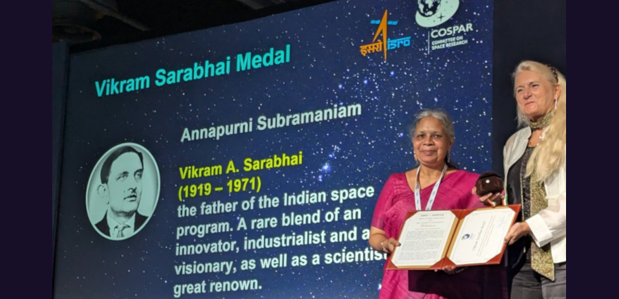 main slideshow 2 Prof. Annapurni Subramaniam, Director of IIA, the recipient of the COSPAR Vikram Sarabhai Medal for 2026
